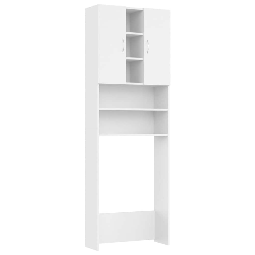Mobile per Lavatrice Bianco 64x25,5x190 cm | homemem39