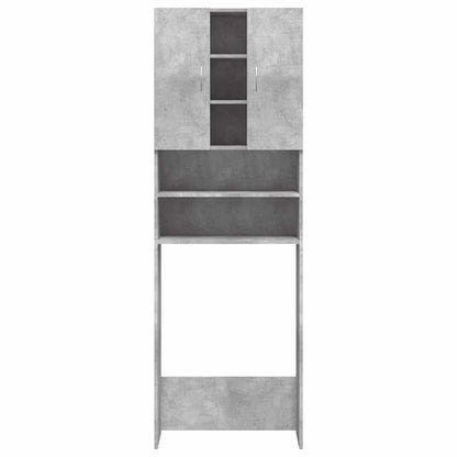 Mobile per Lavatrice Grigio Cemento 64x25,5x190 cm - homemem39