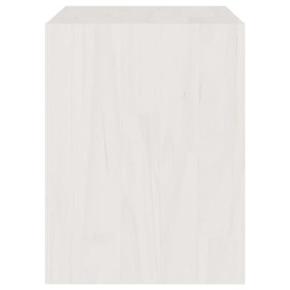 Comodini 2 pz Bianchi 40x30,5x40 cm in Legno Massello di Pino - homemem39