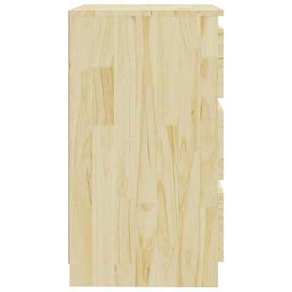 Comodino 60x36x64 cm in Legno Massello di Pino - homemem39