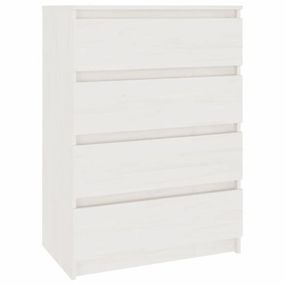 Credenza Bianca 60x36x84 cm in Legno Massello di Pino - homemem39