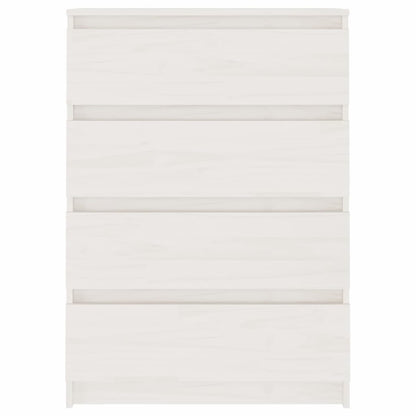 Credenza Bianca 60x36x84 cm in Legno Massello di Pino - homemem39
