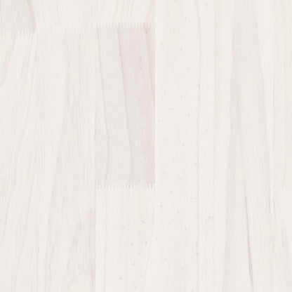 Credenza Bianca 60x36x84 cm in Legno Massello di Pino - homemem39
