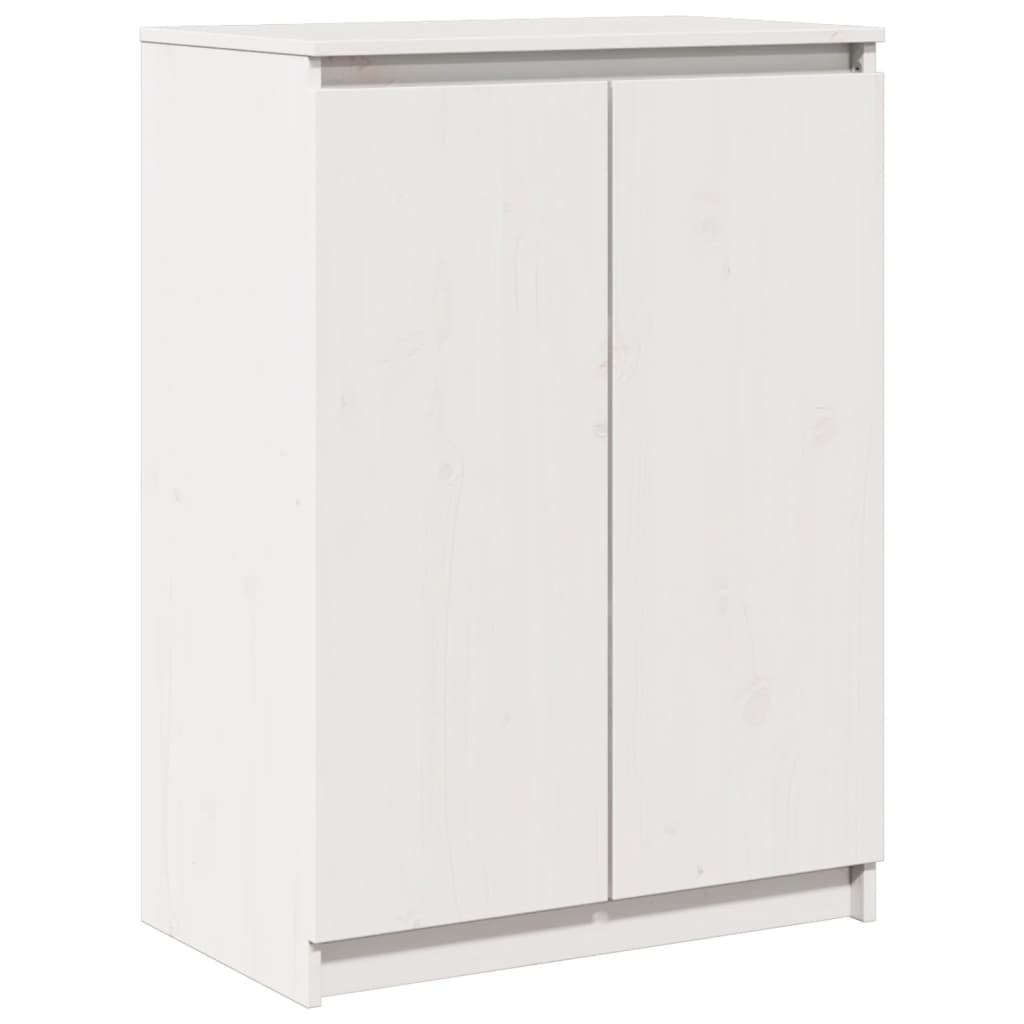 Credenza Bianca 60x36x84 cm in Legno Massello di Pino - homemem39