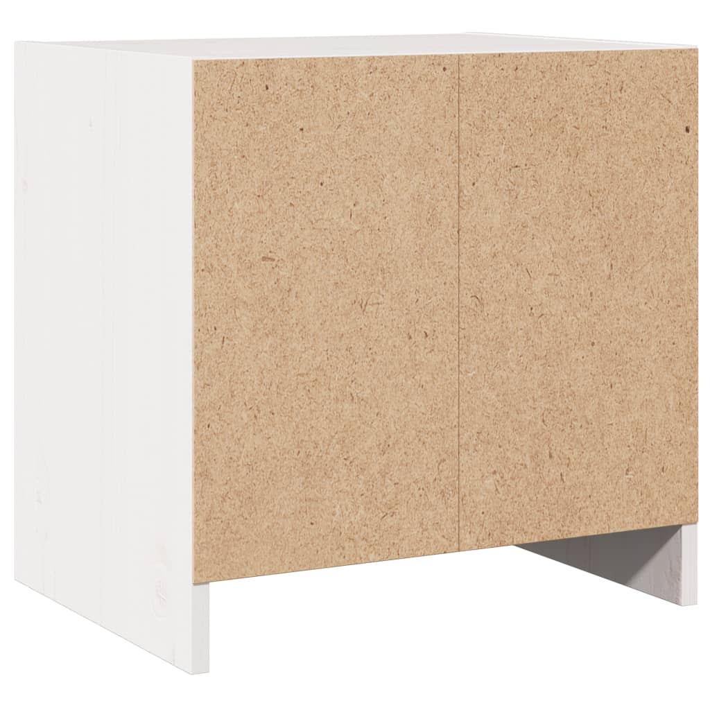 Comodini 2 pz Bianchi 40x30,5x40 cm in Legno Massello di Pino - homemem39