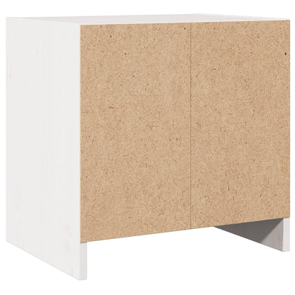 Comodini 2 pz Bianchi 40x30,5x40 cm in Legno Massello di Pino - homemem39