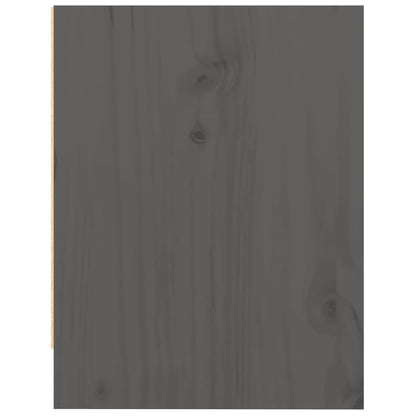 Comodini 2 pz Grigi 40x30,5x40 cm in Legno Massello di Pino - homemem39