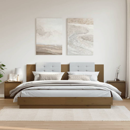 Comodini 2 pz Ambra 40x30,5x40 cm in Legno Massello di Pino - homemem39