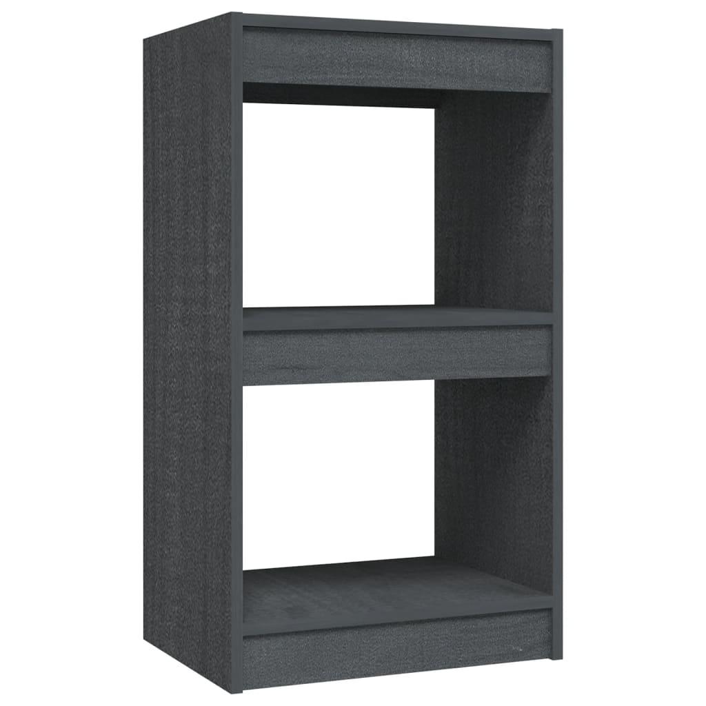 Libreria Grigia 40x30x71,5 cm in Legno Massello di Pino | homemem39