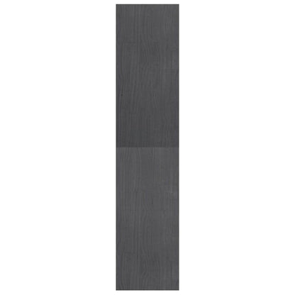 Libreria/Divisorio Grigio 40x30x135,5 cm Legno Massello di Pino