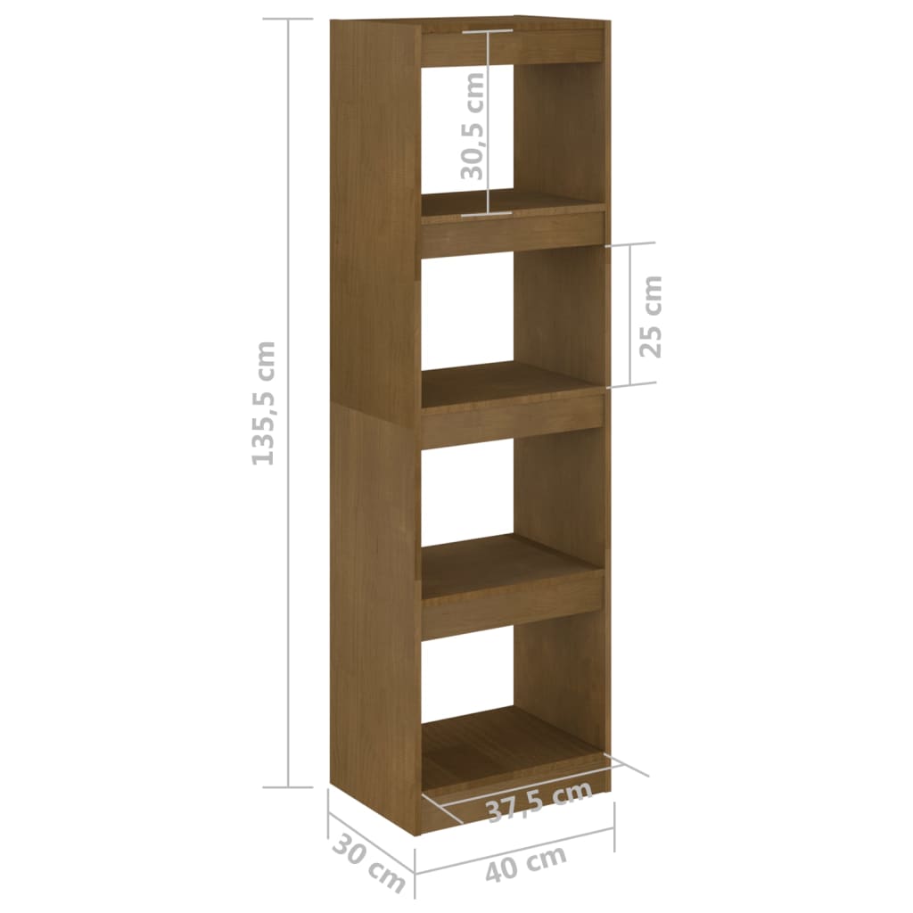 Libreria/Divisorio Ambra 40x30x135,5 cm in Massello di Pino | homemem39