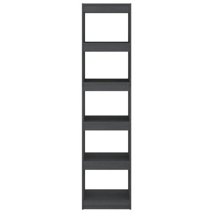 Libreria/Divisorio Grigio 40x30x167,5 cm in Massello di Pino | homemem39
