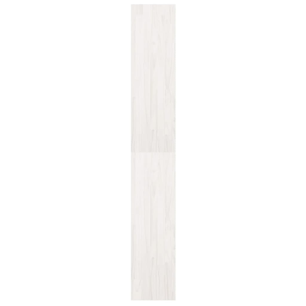 Libreria/Divisorio Bianco 40x30x199cm in Legno Massello di Pino | homemem39