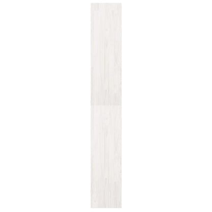 Libreria/Divisorio Bianco 40x30x199cm in Legno Massello di Pino | homemem39