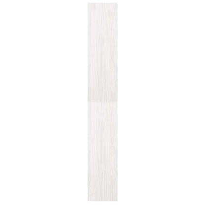 Libreria/Divisorio Bianco 40x30x199cm in Legno Massello di Pino