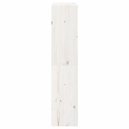 Libreria/Divisorio Bianco 60x30x135,5 cm Legno Massello di Pino | homemem39