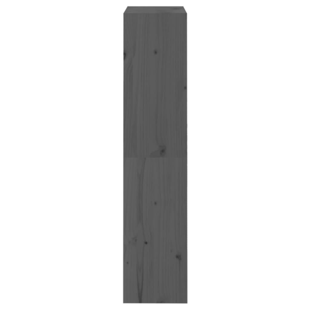Libreria/Divisorio Grigio 60x30x135,5 cm Legno Massello di Pino | homemem39