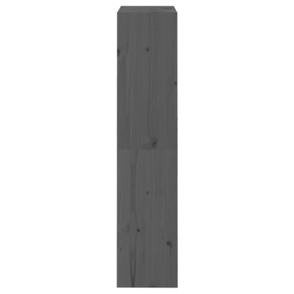Libreria/Divisorio Grigio 60x30x135,5 cm Legno Massello di Pino | homemem39