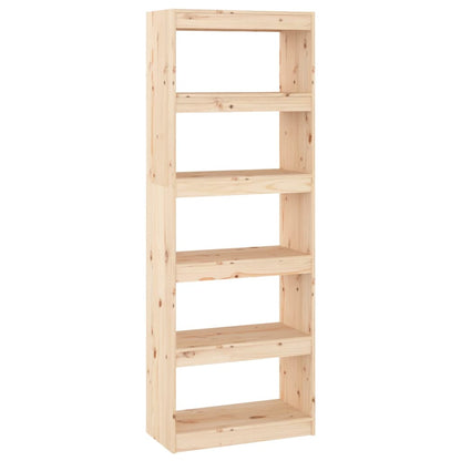 Libreria/Divisorio Grigio 60x30x167,5 cm in Massello di Pino | homemem39