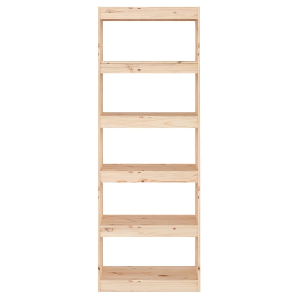 Libreria/Divisorio Grigio 60x30x167,5 cm in Massello di Pino | homemem39