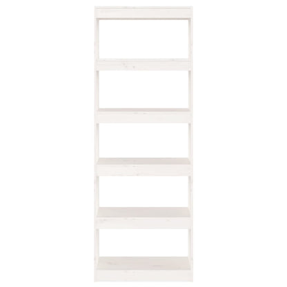 Libreria/Divisorio Bianco 60x30x167,5 cm in Massello di Pino | homemem39