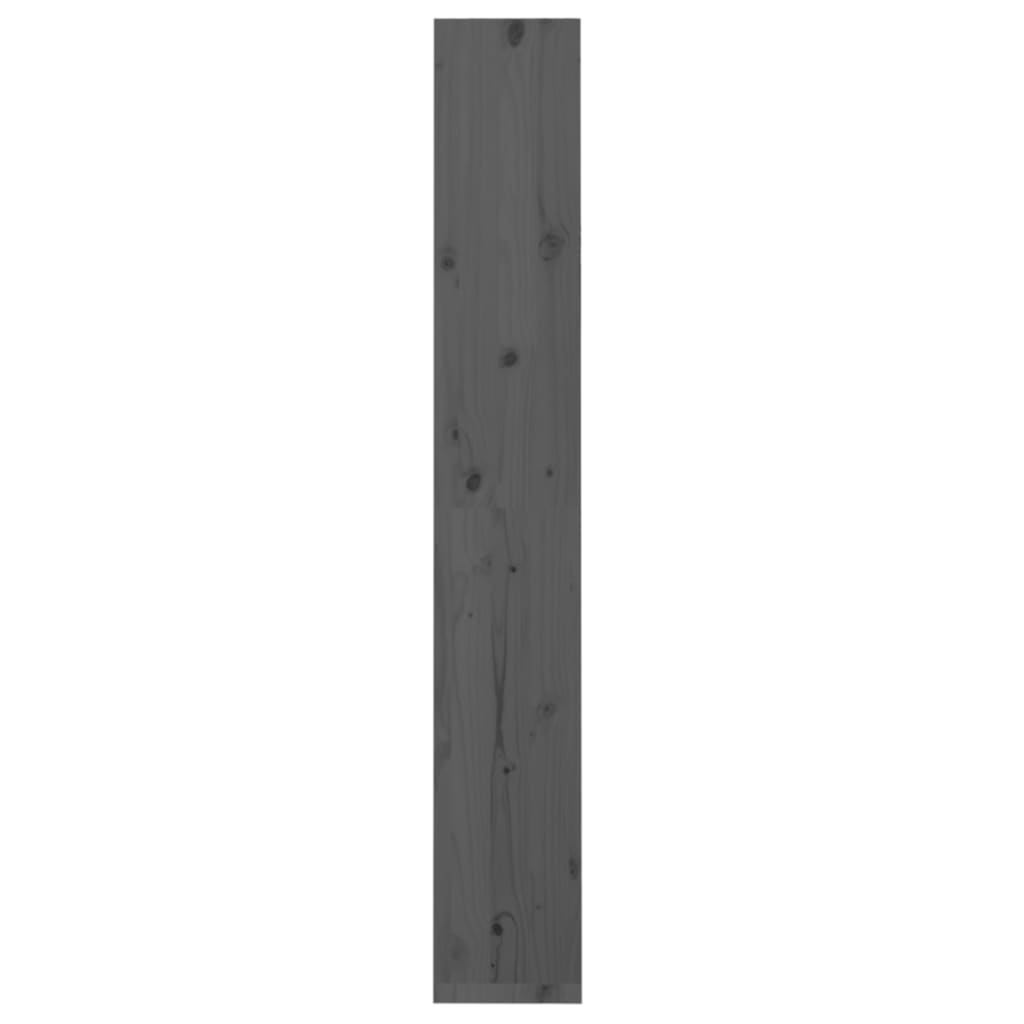 Libreria/Divisorio Grigio 60x30x199,5 cm Legno Massello di Pino | homemem39