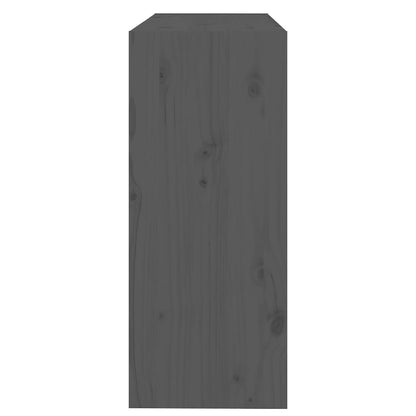 Libreria/Divisorio Grigio 80x30x71,5 cm Legno Massello di Pino | homemem39