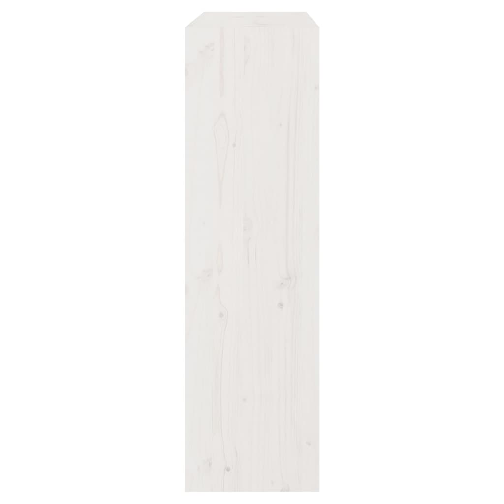 Libreria/Divisorio Bianco 80x30x103,5 cm in Massello di Pino