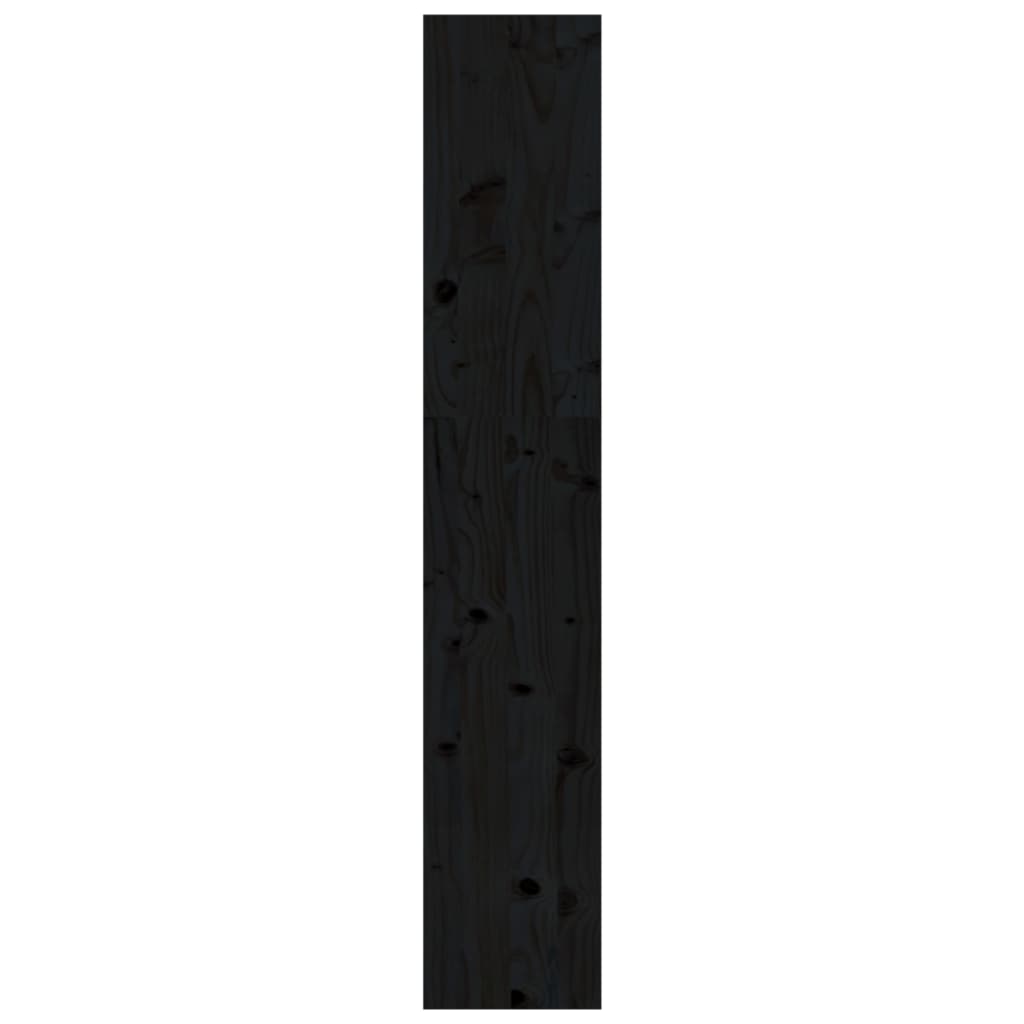 Libreria/Divisorio Nero 80x30x167,4 cm Legno Massello di Pino | homemem39