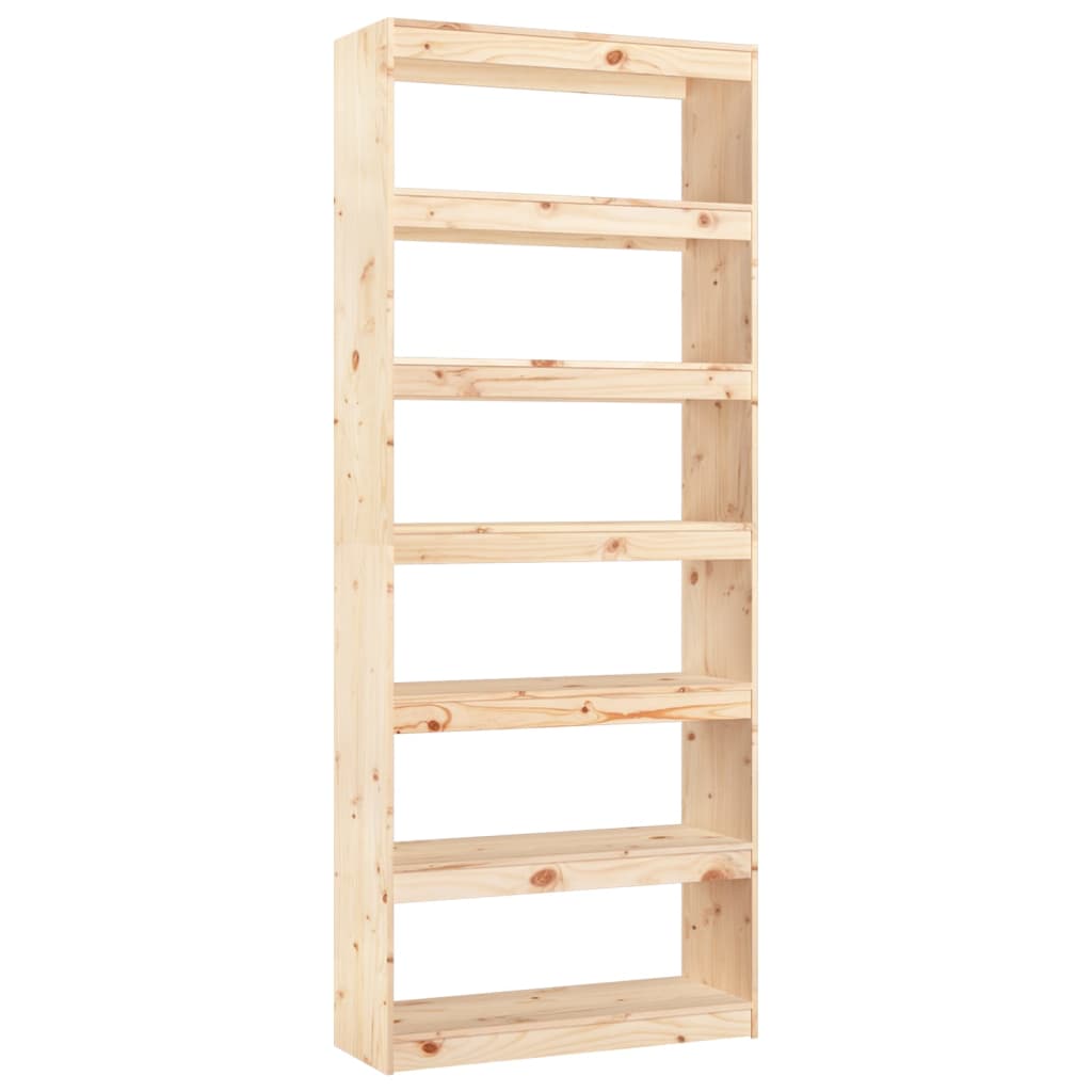 Libreria/Divisorio 80x30x199,5 cm in Legno Massello di Pino | homemem39