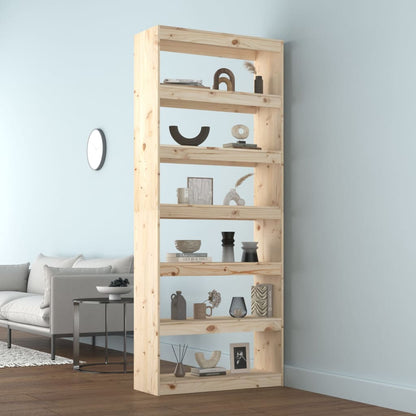 Libreria/Divisorio 80x30x199,5 cm in Legno Massello di Pino | homemem39