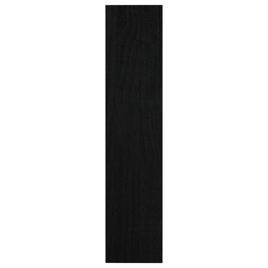 Libreria/Divisorio Nero 100x30x135,5 cm in Legno di Pino | homemem39