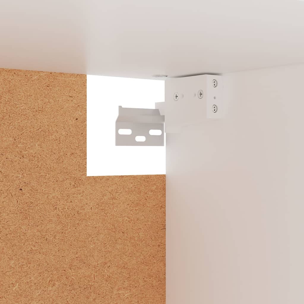 Armadio Bianco 100x32,5x35 cm in Legno Multistrato - homemem39
