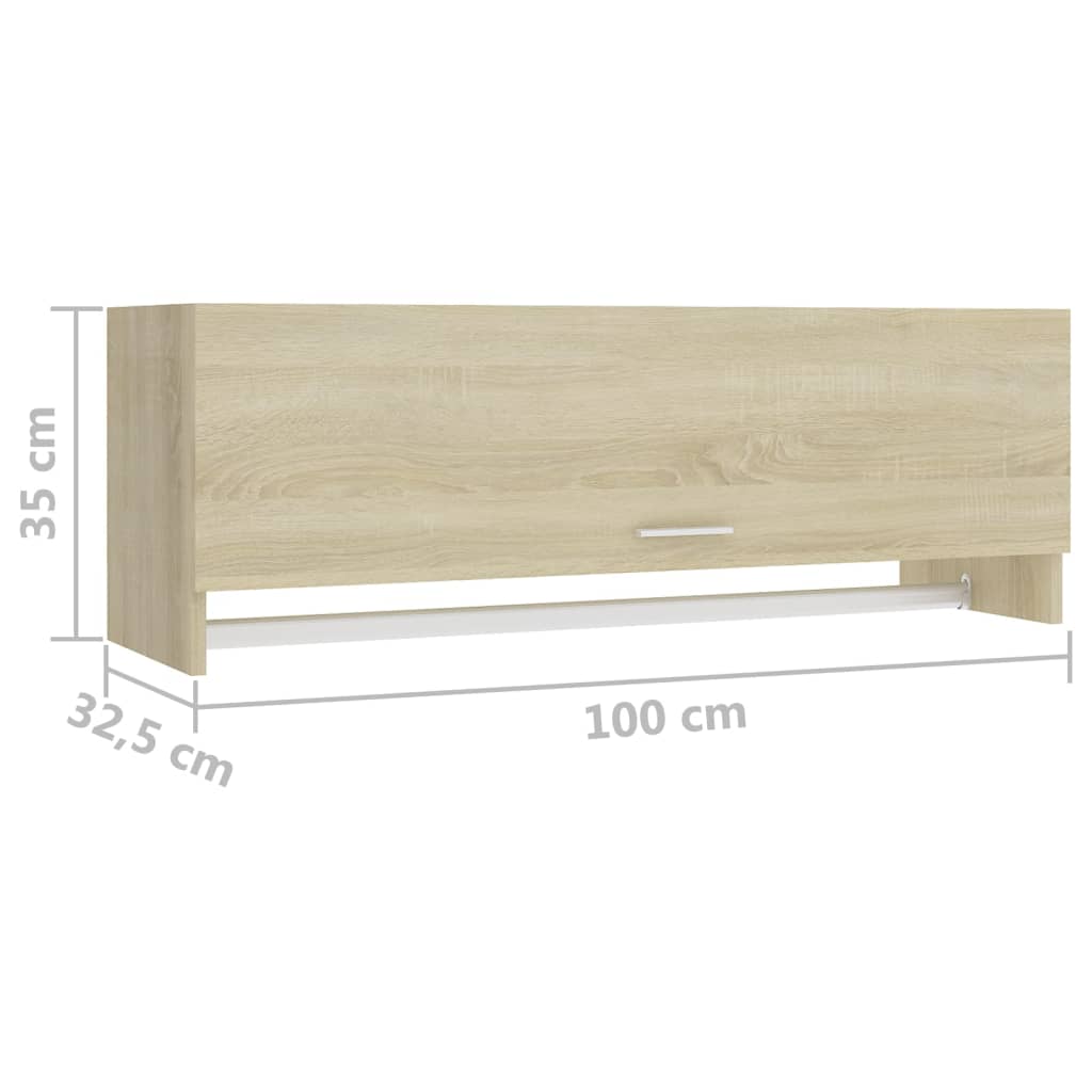 Armadio Rovere Sonoma 100x32,5x35 cm in Legno Multistrato - homemem39