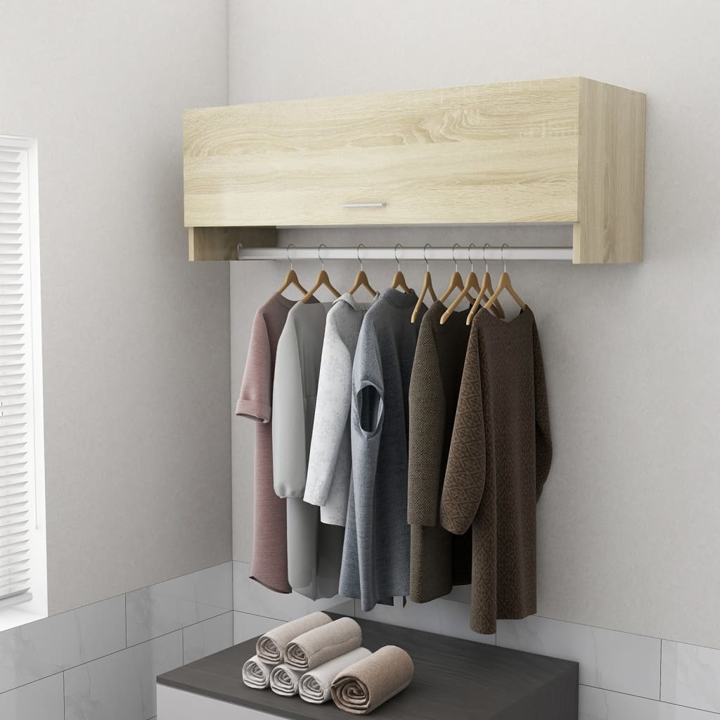 Armadio Rovere Sonoma 100x32,5x35 cm in Legno Multistrato - homemem39