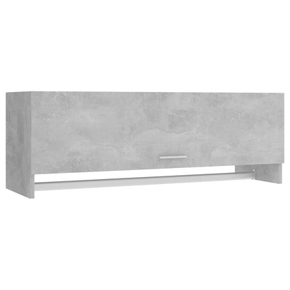Armadio Grigio Cemento 100x32,5x35 cm in Legno Multistrato - homemem39