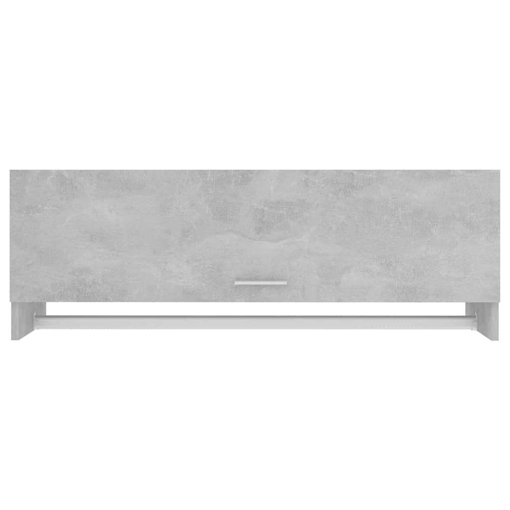 Armadio Grigio Cemento 100x32,5x35 cm in Legno Multistrato - homemem39