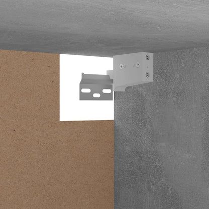 Armadio Grigio Cemento 100x32,5x35 cm in Legno Multistrato - homemem39