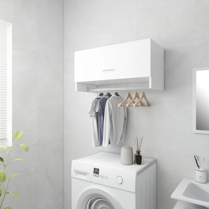 Armadio Bianco 70x32,5x35 cm in Legno Multistrato - homemem39