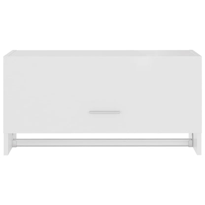 Armadio Bianco 70x32,5x35 cm in Legno Multistrato - homemem39