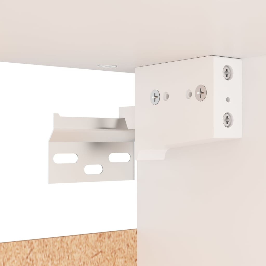 Armadio Bianco 70x32,5x35 cm in Legno Multistrato - homemem39