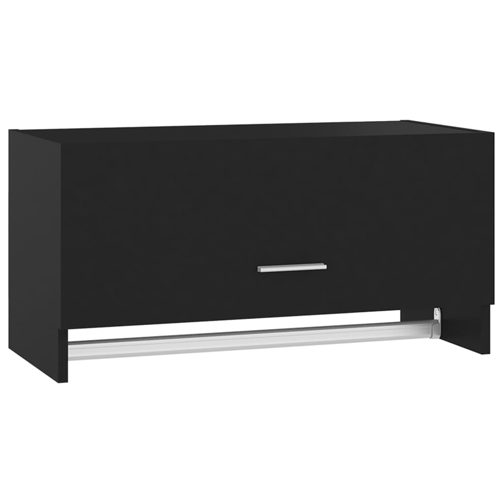 Armadio Nero 70x32,5x35 cm in Legno Multistrato - homemem39