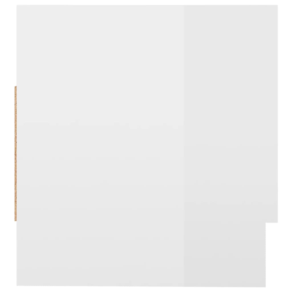 Armadio Bianco Lucido 70x32,5x35 cm in Legno Multistrato - homemem39