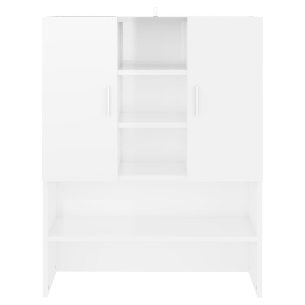 Mobile per Lavatrice Bianco Lucido 70,5x25,5x90 cm - homemem39