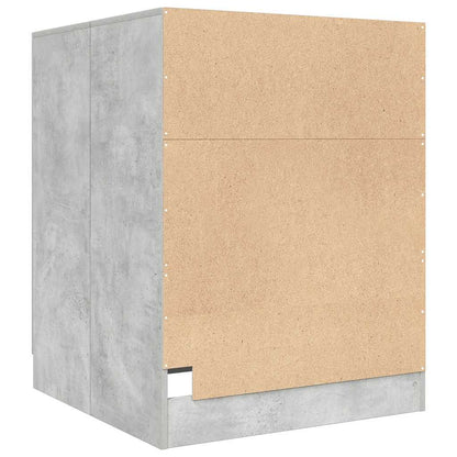 Mobile per Lavatrice Grigio Cemento 71x71,5x91,5 cm - homemem39