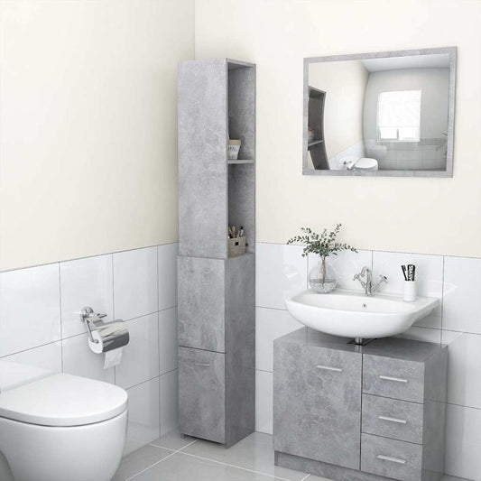 Armadietto Bagno 25x26,5x170cm legno multistrato