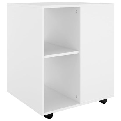 Mobiletto con Ruote Bianco 60x53x72 cm in Legno Multistrato - homemem39