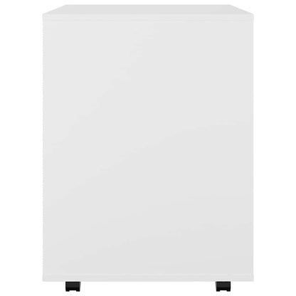 Mobiletto con Ruote Bianco 60x53x72 cm in Legno Multistrato | homemem39