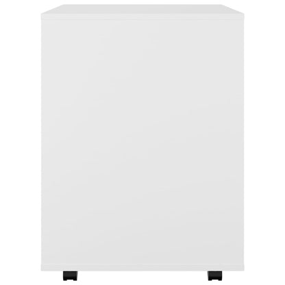 Mobiletto con Ruote Bianco 60x53x72 cm in Legno Multistrato - homemem39