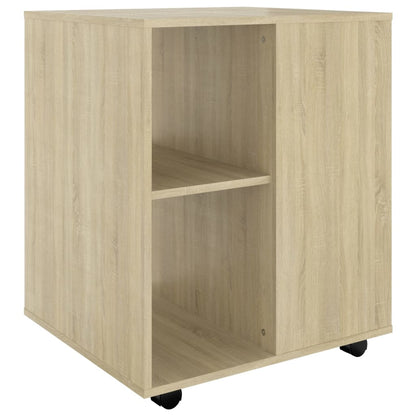 Mobiletto con Ruote Rovere Sonoma 60x53x72 cm Legno Multistrato - homemem39